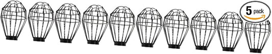 GLEAVI 10pcs Reptile Heat Lamp Mesh Cover Scalding Insulation Shade for Reptile Tanks Design Efficient Heat Dissipation Easy to Install and Replace Bulbs for Lizards and Turtles