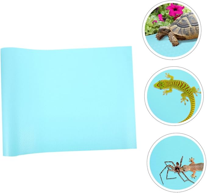Large Reptile Carpet Bedding Mat Soft Terrarium Liner for Leopard Gecko Snake Lizard Tortoise Non-Absorbent Reptile Tank Substrate Mat Easy to Clean and Cut Suitable for Glass