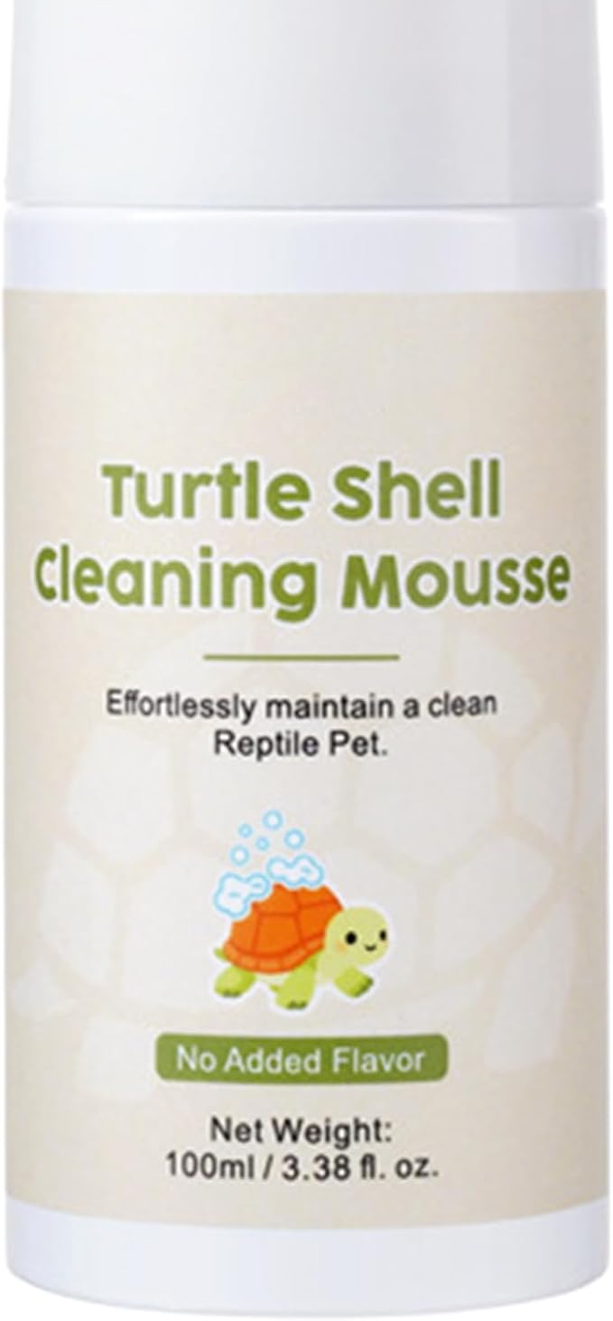Reptile Cleaner Liquid - 100ml Gentle Moisturizing Foaming Cleanser for Hygiene | Soft Foam with Easy Application, Practical Care Accessory for Turtle, Aquarium and Living Room