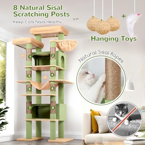 Globlazer Cactus Giant Tall Heavy Duty Cat Tower for Indoor Large Cat, F83B - Image 5