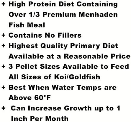 Blackwater Premium Koi and Goldfish Foods Max Growth 2 lb., Medium Pellet