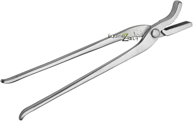 12" Horse Shoe Care Farrier Tool - Heavy Duty Vanadium Steel Hoof Nail Clincher Pliers for Precise Nail Removal, Hoof Trimming, Farrier Work, and Equine Hoof Maintenance