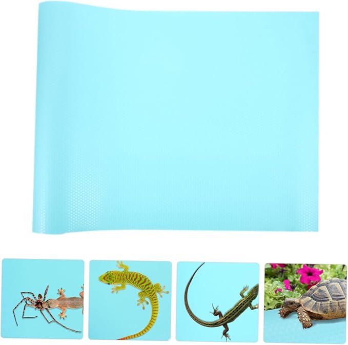 WOONEKY Reptile Carpet Mat for Tortoises Bearded Dragons Lizards Snakes Soft Substrate for Terrarium Bedding Large Safe Comfortable Reptile Habitat Accessory