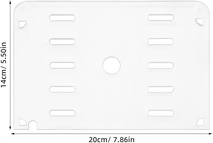 Transparent Aquarium Cover Lid: Acrylic Tank Top Panel with Holes for Breeder Tank Terrarium Aquarium and Small Aquatic Pet Living 20x14cm/7.9x5.5''