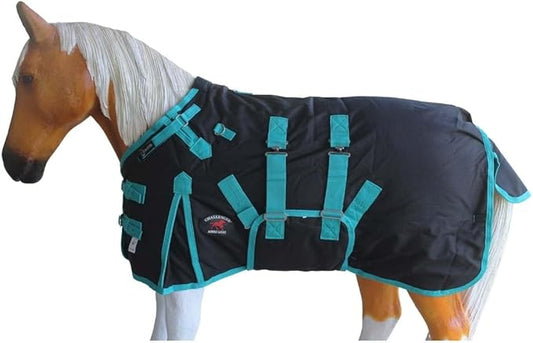 58" 1200D Miniature Weanling Donkey Pony Horse Foal Winter Blanket Teal 51945