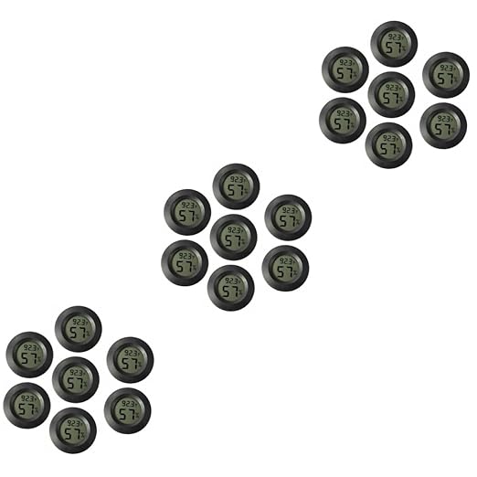 Happyyami 21pcs Mini Digital Hygrometer for Terrarium Compact Humidity Temperature for Reptiles Use Accurate Humidity Sensor