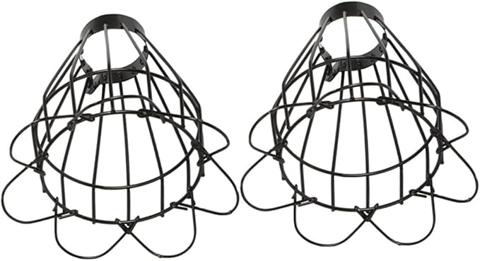 GLEAVI 8pcs Lamp Shade for Reptile Habitat Heat Lamp Cover Scalding Mesh Guard Safe and Accessory for Terrariums and Cages
