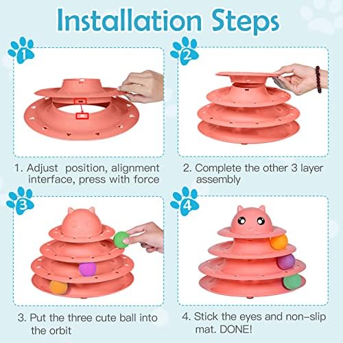 UPSKY 20 PCS Cat Toys Set with Teaser, Mice, Spring, and Various Ball Toys - Image 4