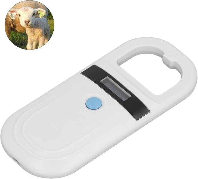 ciciglow Pet Microchip Scanner, 134.2KHz ISO11784 85 FDX-B, 128 Labels, Built-in Buzzer