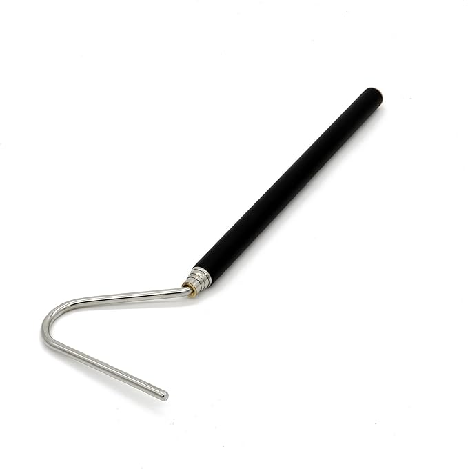 JIHAQUA Stainless Steel Extensible Snake Hook 26 inch, Retractable Reptile Hook, Pick-up Handling Tool