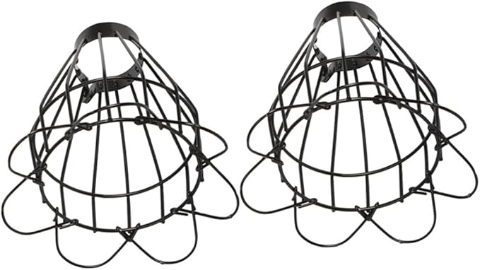 GLEAVI 6pcs Reptile Scalding Bulb Guard Lampshade Heating Light Cover for Pet Cages Efficient Heat Dissipation Compatible Reptile Boxes