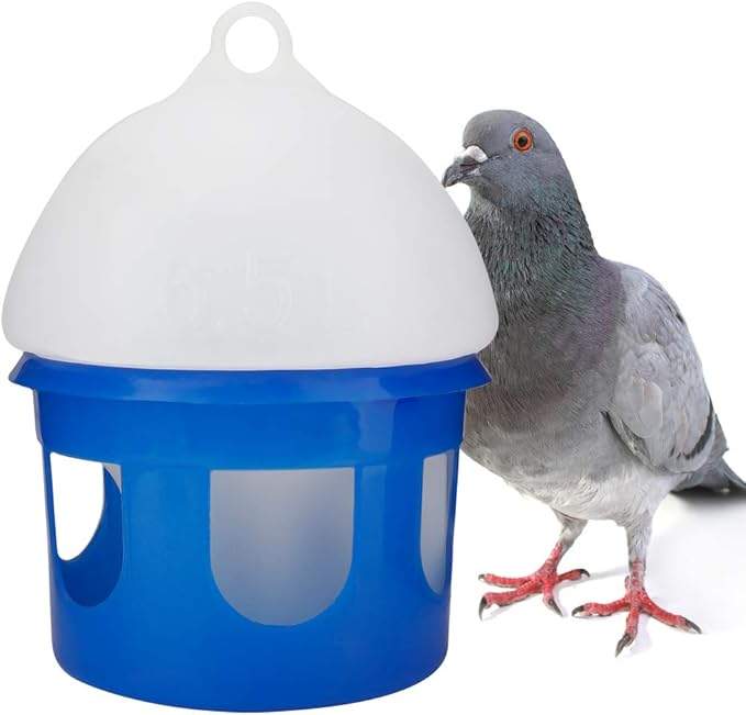 Feeder, 2L/4L/6.5L Large Capacity Waterer Automatic Bird Feeder ABS Plastic Water Dispenser Waterer(6.5L)
