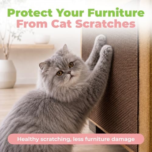 Catify Peel & Stick Cat Scratching Mat - Brown, L:78" - Image 2