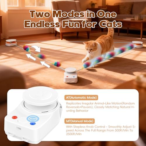 Interactive Cat Toy for Indoor Cat,Automatic Treadmill for Exercise - Image 5