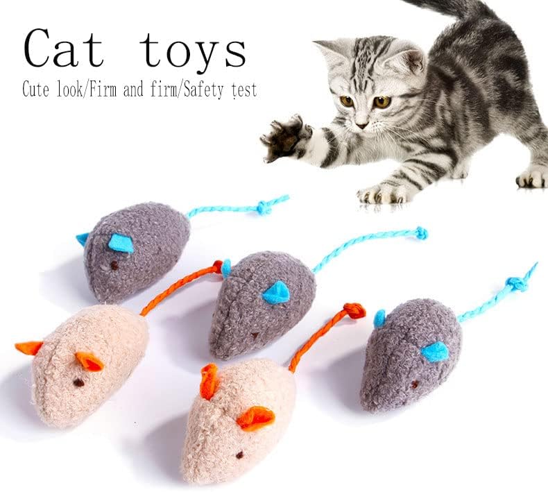 Cat Toy Interactive Toy Plush Mouse Shaped Toy - (3 Pack) - Image 2