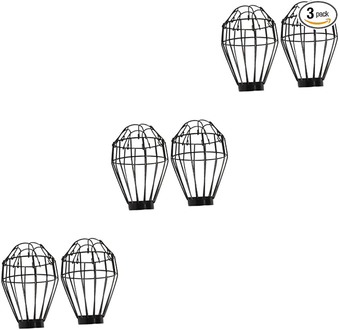OUNONA 3sets 2pcs Box Reptile Lamp Guard Heat Lamp Protector Compact and Bulb Cover for Reptile Box Easy to Replace and Install 2pcs*3