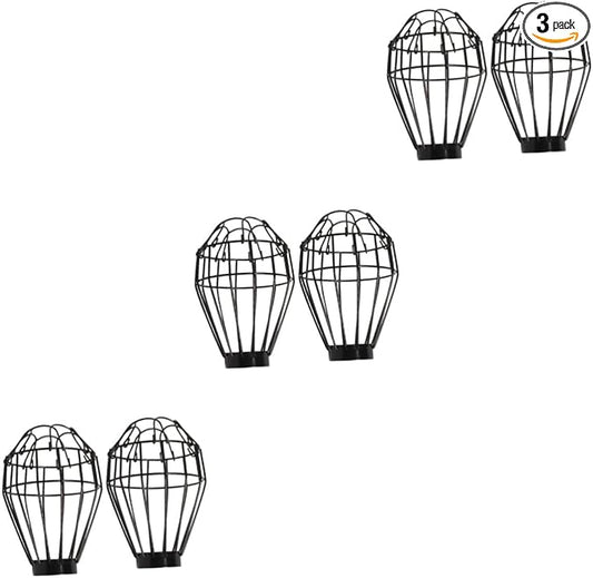 OUNONA 3sets 2pcs Box Reptile Lamp Guard Heat Lamp Protector Compact and Bulb Cover for Reptile Box Easy to Replace and Install 2pcs*3