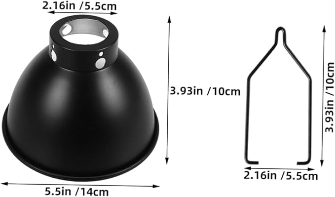 Yardwe 2pcs Reptile Terrarium Lamp Cover Heat Lamp Shade for Reptiles Insulation Heat Insulator Hook for Dog