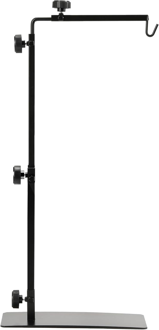 HealSmart Reptile Metal Lamp Stand Adjustable Floor Light Holder, Heating Light Landing Bracket, for Dome lampshade, Terrarium Tank, 15-36 Inch Height
