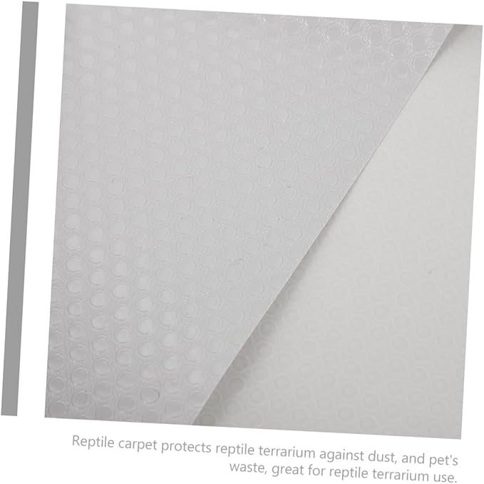 Reptile Carpet Mat for Leopard Gecko Lizard Snake and Turtle Soft Non-Slip Terrarium Substrate Bedding 48 x 24 Easy to Clean Accessories for Reptile Tank