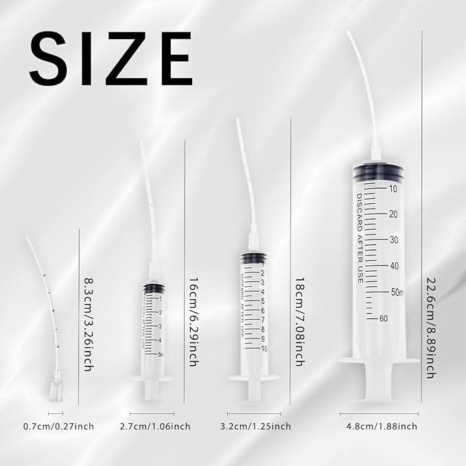 Bird Feeding Syringe With Soft Tubes - Dental Irrigation and Pet Feeding Tool