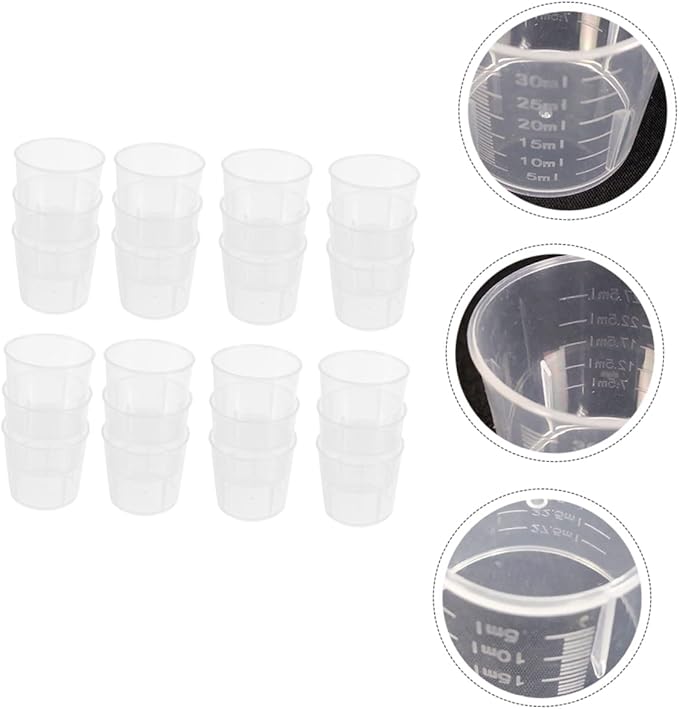 BESPORTBLE 100pcs Reptile Feeding Cups Multi-Purpose Measuring Dishes for Crawling Pets Accurate Food and Water Portion Control Easy to Clean for Lizards and Other Animals