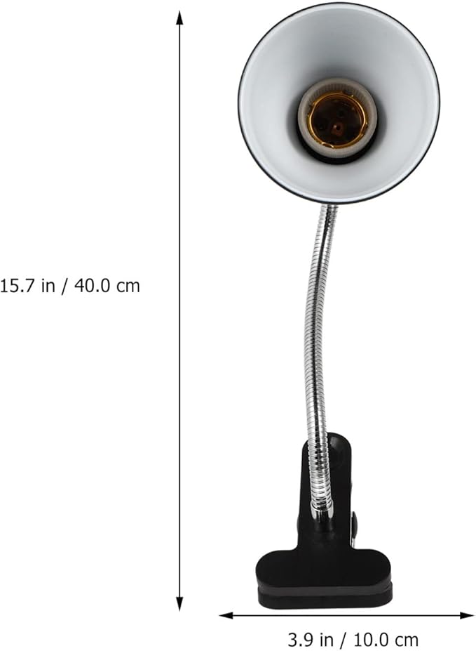 Uonlytech Tortoise Heating Lamp Stand Shade for Reptiles Basking Light for Turtles Lizards and Pets Us Clamp Base for