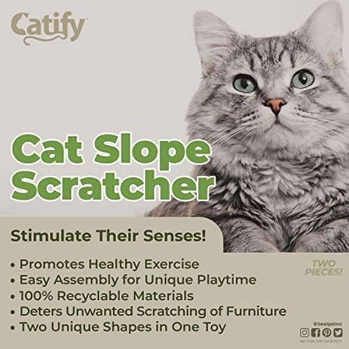 Best Pet Supplies Catify Cat Scratcher Pads - Slope, 2-Pack - Image 3