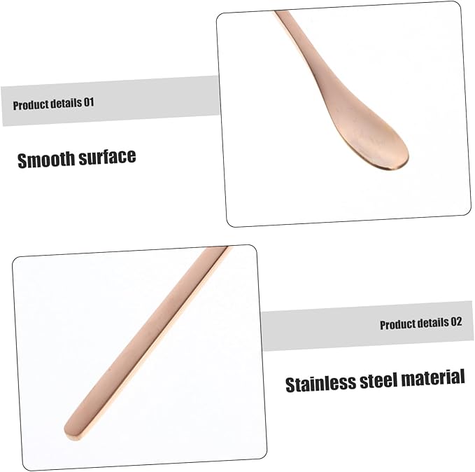 Mipcase 2pcs Stainless Steel Reptile Food Scoop Small Pet Feeding Spoon for Lizards and Reptiles Ergonomic Design for Easy Use and Maintenance Compact and Lightweight Tool for Convenient