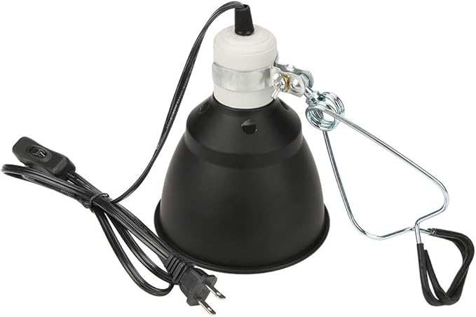ZJchao Reptile Turtle Heat UVA UVB Bulb Lamp Light Holder Chicken Brooder Basking Energy Saving UVB Suit for Reptile Terrarium Tortoises Lizards Aluminum Plastic Diameter 14cm x 12cm