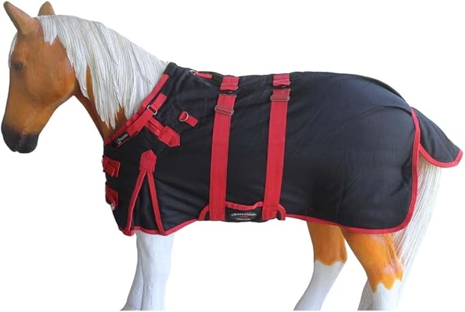 42" 1200D Miniature Weanling Donkey Pony Horse Foal Winter Blanket Red BLK 51946