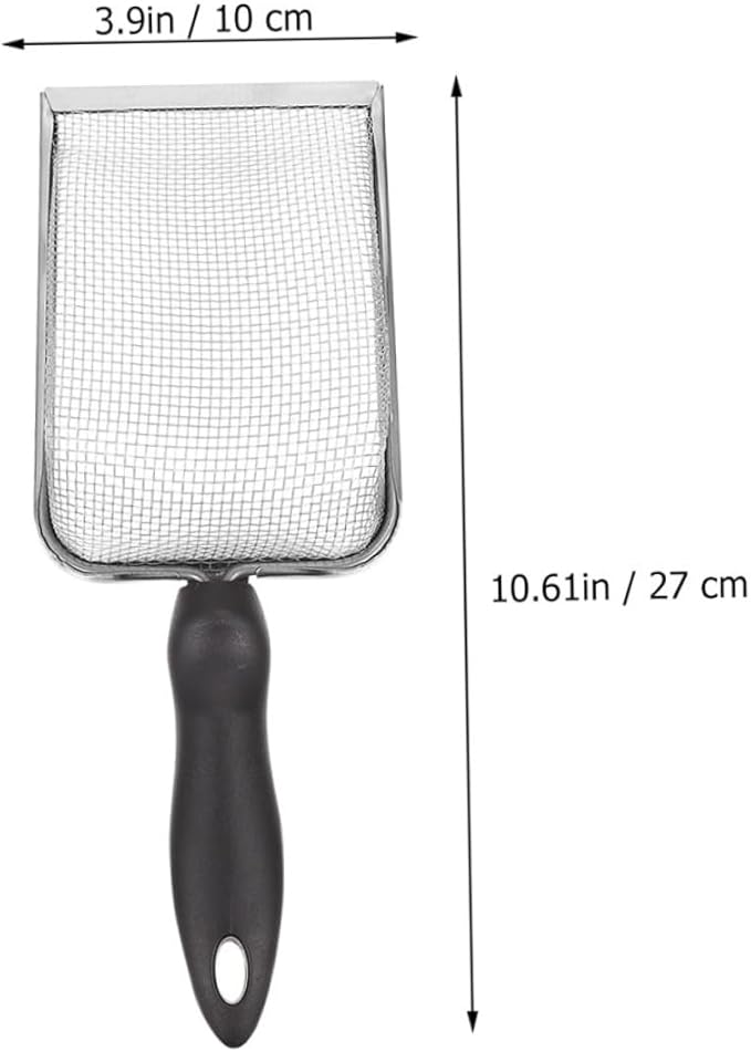 Toyvian 2pcs Bearded Dragon Scoop Litter Scooper Holder for Reptile Terrarium Heavy Duty Pooper Scooper