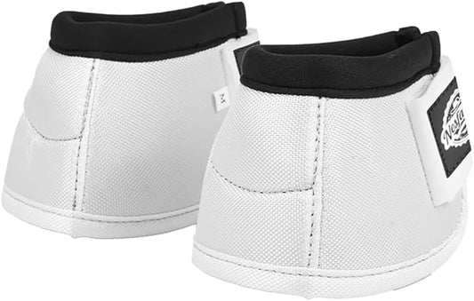 Protective Bell Boots for Horse, Shock Absorbing Hoof Protective Overreach Boot with Anti-Spin Fastening Optimal Protection,Durable & Comfortable,Quick Wrap Hook & Loop