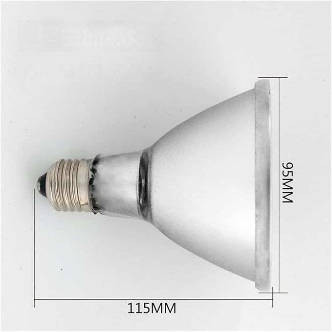 Pet Reptile Ceramic Heating Bulb Tortoise Hedgehog Tortoise Climbing Pet Lizard Infrared Heating Insulation Heating Air Conditioning(80w)