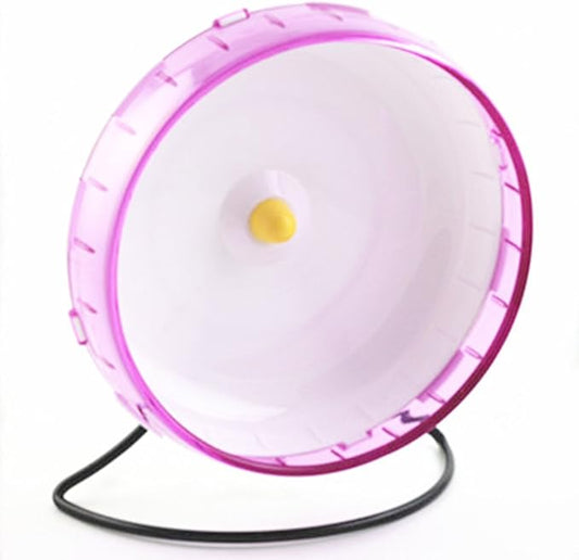 8.2 Inches Hamster Syrian Hamster Gerbil Rat Hedgehog Running Wheel Mute Silent Spinner Exercise Wheel (Purple)
