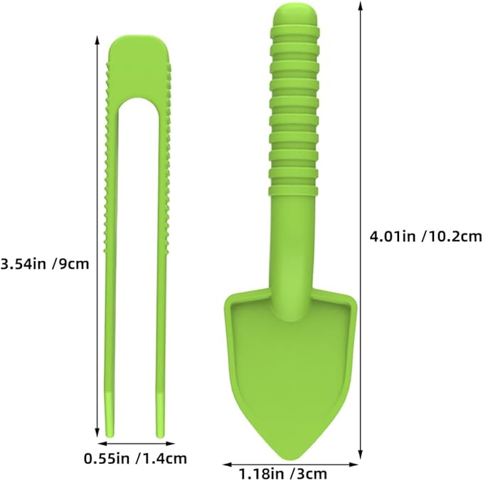 5-Set Reptile Cleaning Tools with Tweezers and Scooper for Litter Removal and Feeding Lizards, Bearded Dragons, Guinea Pigs, and Birds in Terrariums