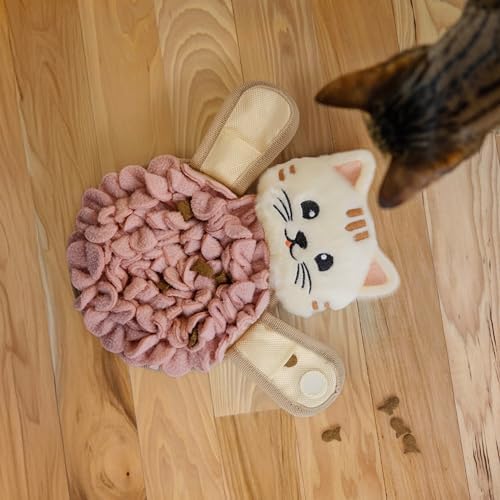 Catstages Snuffle Mat Interactive Treat Dispenser Cat Toy, 8.7" x 5.9" - Image 7