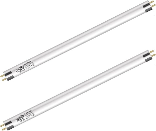 T5 UVB Reptile Light Bulb – 2-Pack 24W High-Output 10.0 UVB Bulbs for Bearded Dragons, Turtles & Lizards – Liner UVA/UVB Lighting for Basking & Vitamin D3 Synthesis