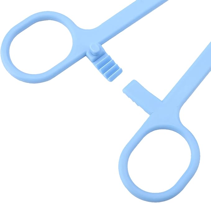 Blue Plastic Useful Pet Clip for Snake Lizard Reptile Animal Food