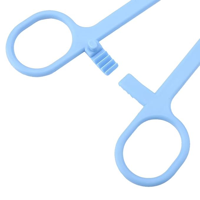 Yinhing Blue Plastic Clamp/Holder for Feeding Snakes Lizards And Reptiles Essential Tool for Pet Care And Animal Nutrition