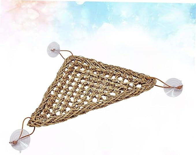 SUPVOX Reptile Sleeper Hammock Comfortable Lizard Bed Swing Mat Suckers Triangle Stable Design