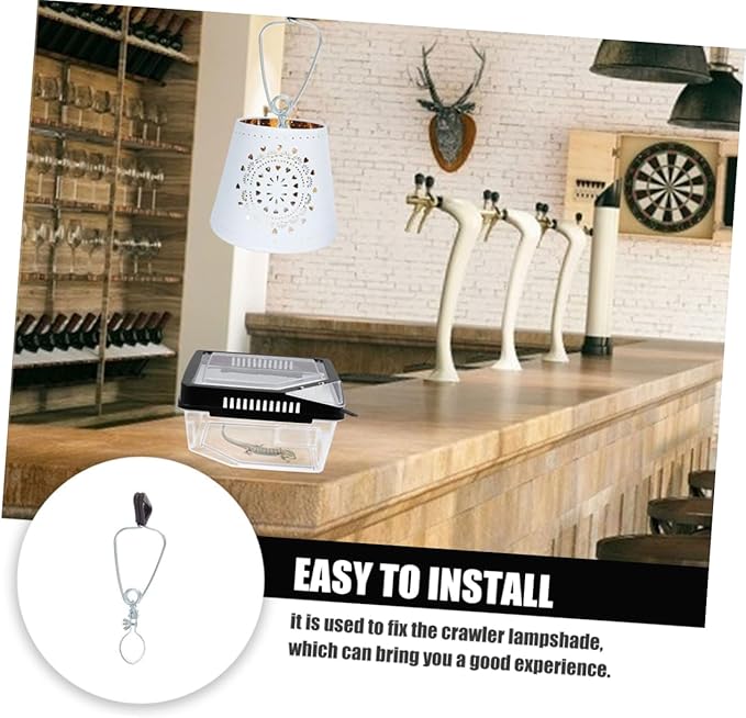 BESPORTBLE Strong Durable Lampshade Fixing Clip Large Clip Lamp Shade Reptile Lamp Shade Accessories