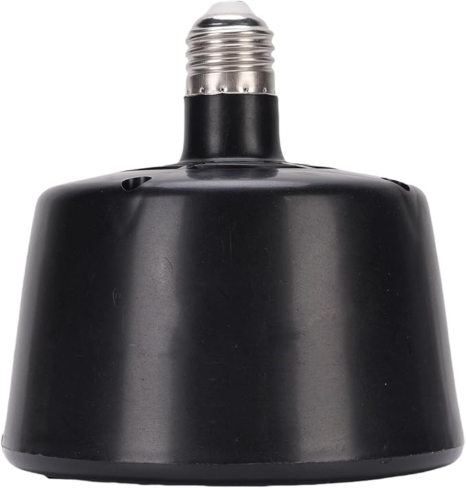 Cuifati Reptile Heating Lamp, Chicken Heating Lamp Easy to Install Energy Saving Versatile Safe for Turtles for Lizards (Black)