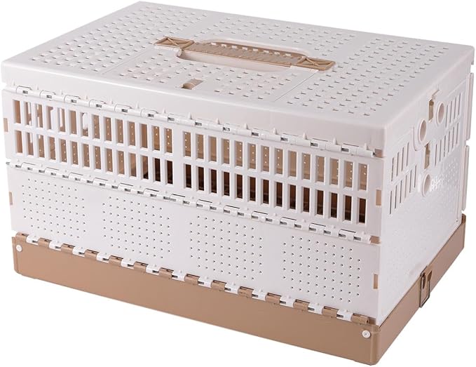 Pigeon Cage Bird Travel Carrier with Handle Foldable Nest Box for Competition Resting Training Parrots Chicks Small Animals 16.93x11.02x9.45 inch