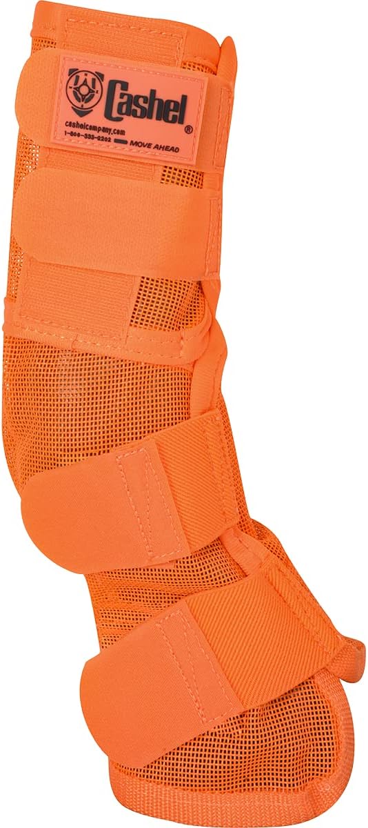 Cashel Crusader Horse Leg Guard Fly Boots 3, Orange, Warmblood, (CASC-LG3)