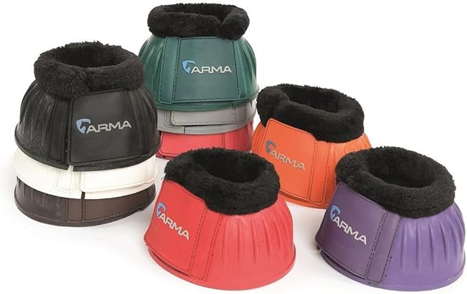 Shires Equestrian Equine Horse Arma Fleece Overreach Bell Boots