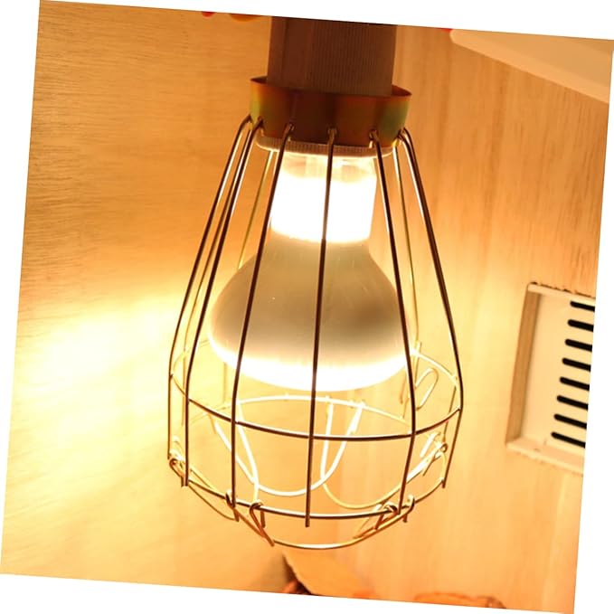 FOMIYES 3pcs Vintage Iron Reptile Pet Heat Lamp Cover Turtle Lampshade Aquarium Decor
