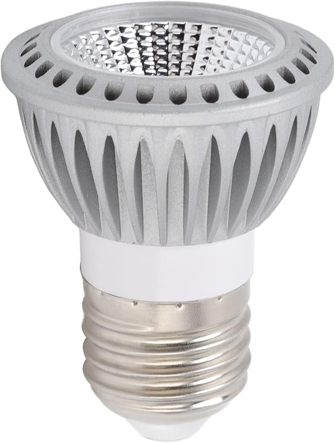 ZJchao Basking Light Bulb Reptile Heat Lamp Bulb Full Spectrum UVA UVB LED Concave Convex Mirror Sun Basking Lamp for Turtles Lizards Snakes Aluminum Alloy 5W 10.0 UVB (110V)