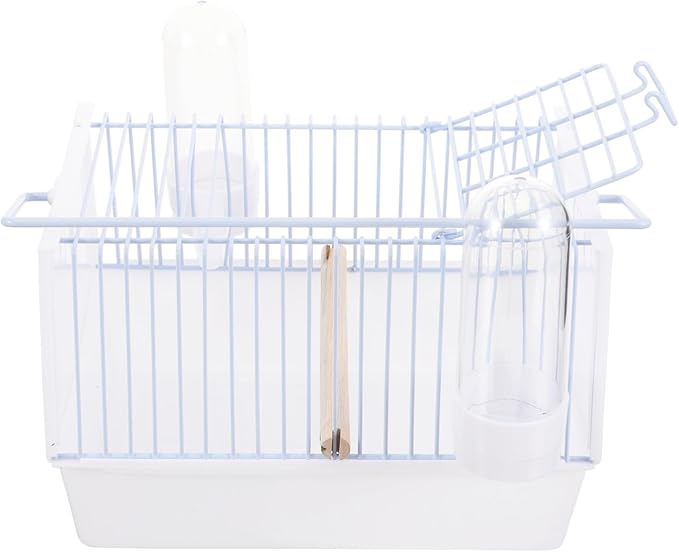 Generic 1set Portable Bird Carrier Cage for Birds Lightweight Travel Cage for Parrots for Outings Hiking Shopping Metal Design