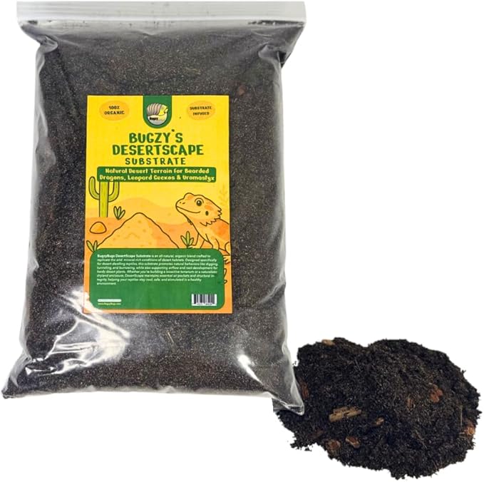 Isocare Premium DesertScape Substrate All-Natural Soil Bedding & Bioactive Terrarium Vivarium Mix (4 Quart)